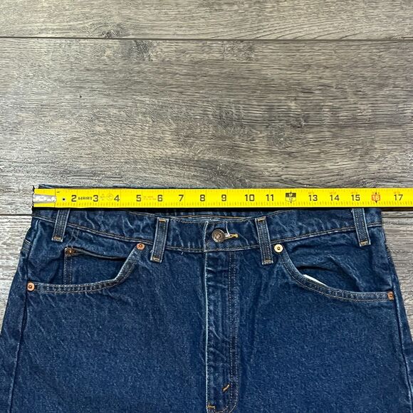 Levi’s Orange Tab 505 Regular Fit Straight Leg Dark Wash Jeans - Men’s 34x30 - Picture 9 of 10